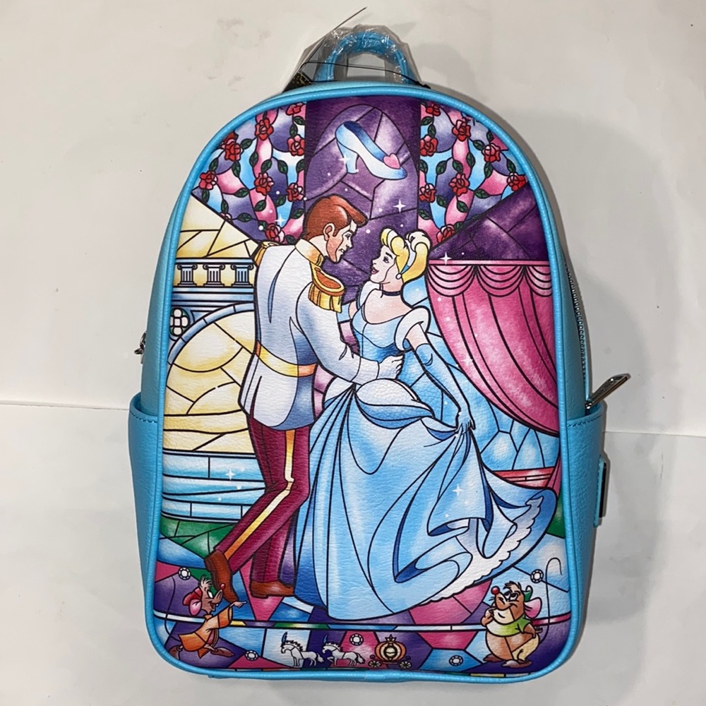 Loungefly faux-leather Cinderella Disney Backpack Gus Prince Bag